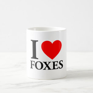 I Liebe Füchse Kaffeetasse