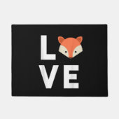 I Liebe Füchse Niedlich Fox Funny Fox Liebe Tierge Fußmatte (Vorderseite)