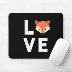 I Liebe Füchse Niedlich Fox Funny Fox Liebe Tierge Mousepad