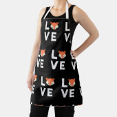 I Liebe Füchse Niedlich Fox Funny Fox Liebe Tierge Schürze (InSitu)