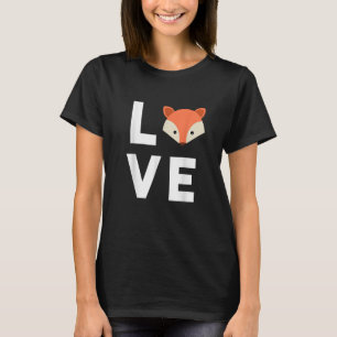 I Liebe Füchse Niedlich Fox Funny Fox Liebe Tierge T-Shirt
