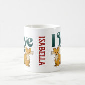 I Liebe Füchse Niedliches Herz Kaffeetasse (Mittel)