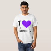 I Liebe fuchsia T-Shirt (Vorne ganz)