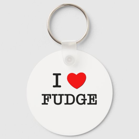 I Liebe Fudge Schlüsselanhänger (Vorderseite)