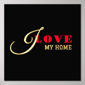 I Liebe ( Fügen Sie Ihren Text hinzu) Black Valent Foliendrucke (Vorderseite)