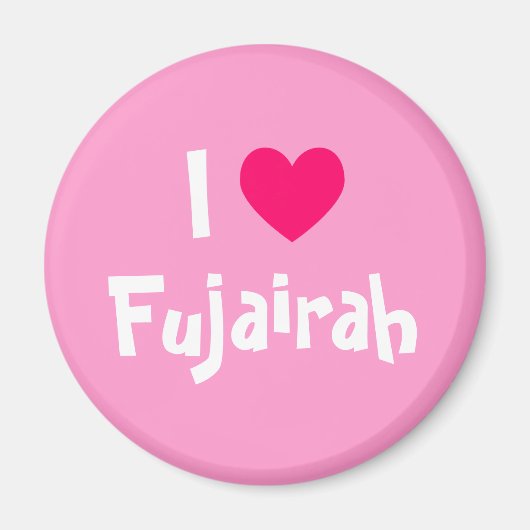 I Liebe Fujairah Magnet (Vorne)