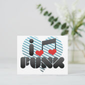 I Liebe Funk Postkarte (Stehend Vorderseite)