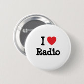 I Liebe Funkherz personalisiert Button (Vorne & Hinten)