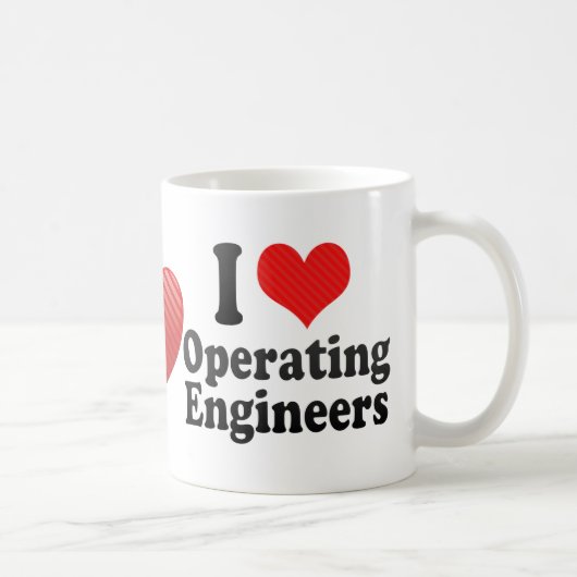 I Liebe-funktionierende Ingenieure Kaffeetasse (Rechts)