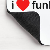 I Liebe-Funky Haus Mousepad (Ecke)