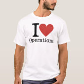 I ❤️ Liebe für Mitarbeiter CUSTOM Men's T-Shirt (Vorderseite)