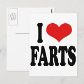 I Liebe-Furzen Postkarte (Vorne/Hinten)