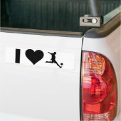 I Liebe-Fußball Autoaufkleber (Auf Lkw)