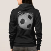 I Liebe Fußball (Fußball) Hoodie (Rückseite)