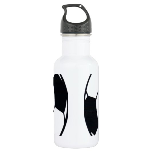 I Liebe Fußball (Fußball) Trinkflasche (Rückseite)