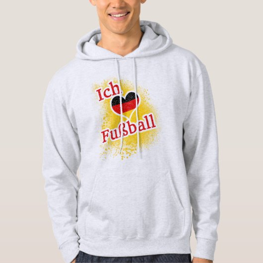 I Liebe Fußball Hoodie (Vorderseite)