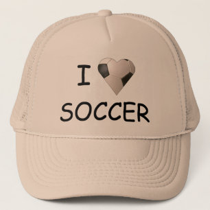 I LIEBE-FUSSBALL-HUT TRUCKERKAPPE