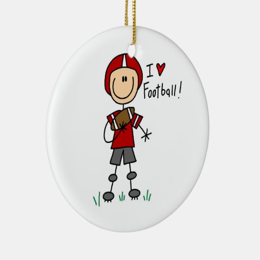 I Liebe-Fußball Keramikornament (Rechts)