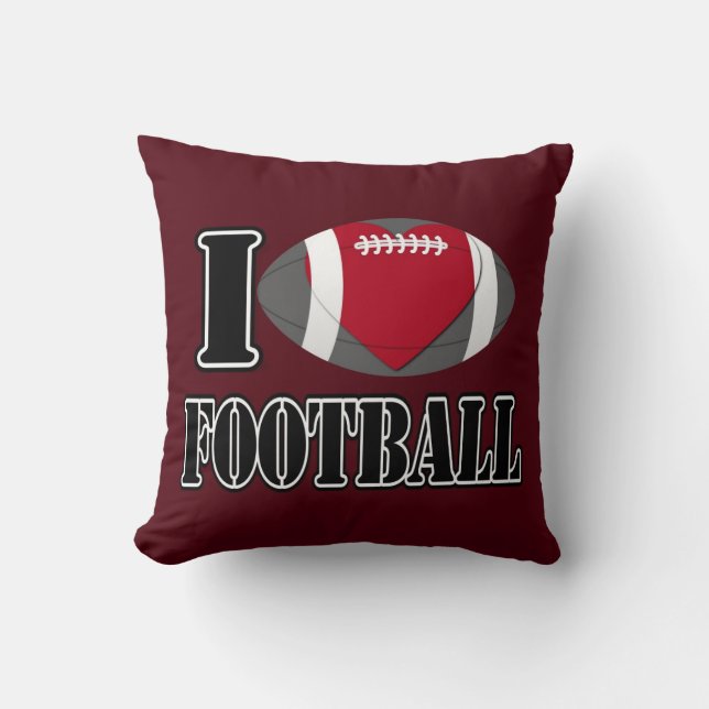 I Liebe Fußball Kissen (Vorderseite)