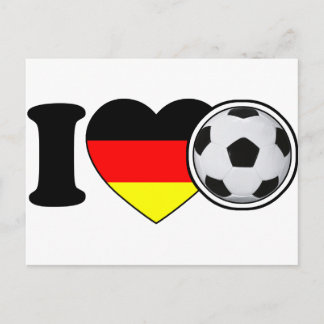 "I Liebe Fussball" - Mit dem US-amerikanischen Deu Postkarte