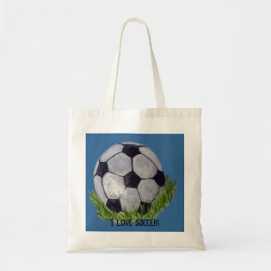 I Liebe-Fußball mit Fußbalball Tragetasche