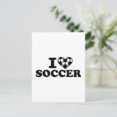 I Liebe Fußball Postkarte (Stehend Vorderseite)