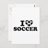 I Liebe Fußball Postkarte (Vorne/Hinten)