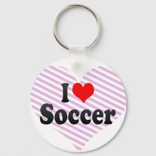 I Liebe Fußball Schlüsselanhänger