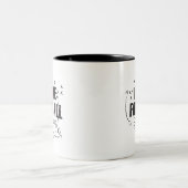 I Liebe-Fußball - schwärzen Sie 11 Unze Zwei-Ton Zweifarbige Tasse (Mittel)