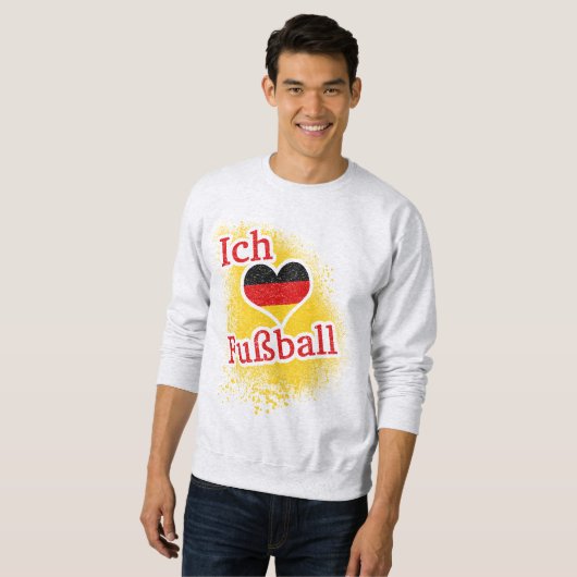 I Liebe Fußball Sweatshirt (Vorne ganz)