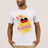 I Liebe Fußball T-Shirt (Vorderseite)