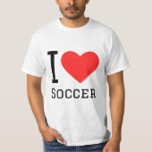 I Liebe Fußball T-Shirt (Vorderseite)