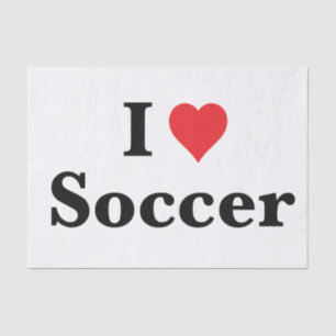 I Liebe Fußball-Tissue Seidenpapier