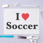 I Liebe Fußball-Tissue Seidenpapier (Handwerk)