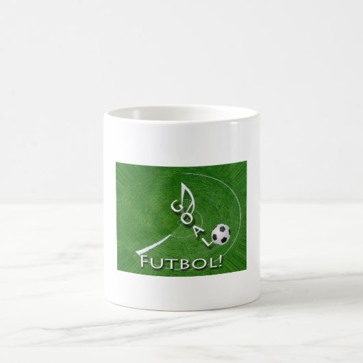 I Liebe Futbol Soccer individuell anpassbar Kaffeetasse (Mittel)