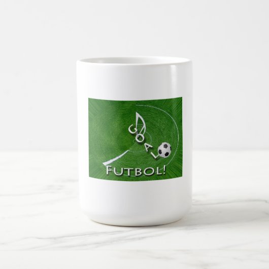 I Liebe Futbol Soccer individuell anpassbar Kaffeetasse (Mittel)