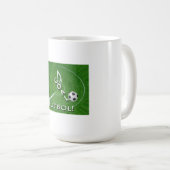 I Liebe Futbol Soccer individuell anpassbar Kaffeetasse (VorderseiteRechts)