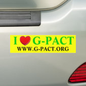I Liebe G-PACT.org Autoaufkleber (Auf Auto)