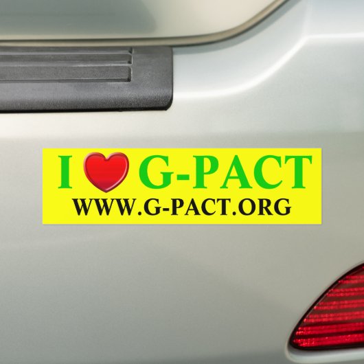 I Liebe G-PACT.org Autoaufkleber (Auf Auto)