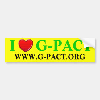 I Liebe G-PACT.org Autoaufkleber