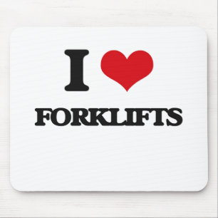 I LIEBE-Gabelstapler Mousepad