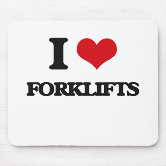 I LIEBE-Gabelstapler Mousepad (Vorne)