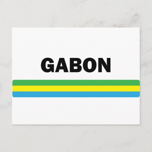 I Liebe Gabon Postkarte (Vorderseite)