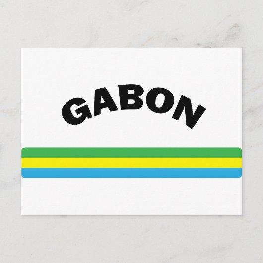 I Liebe Gabon Postkarte (Vorderseite)