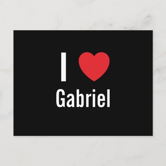 I Liebe Gabriel Postkarte (Vorderseite)