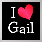 I Liebe Gail Poster (Vorne)