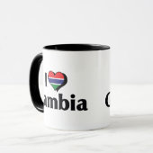 I Liebe Gambia Flag Tasse (Vorderseite Links)