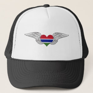 I Liebe Gambia - Flügel Truckerkappe