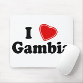 I Liebe Gambia Mousepad (Mit Mouse)