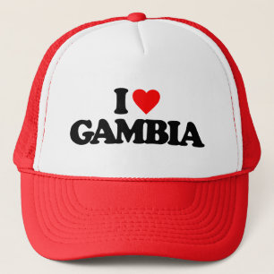 I LIEBE GAMBIA TRUCKERKAPPE